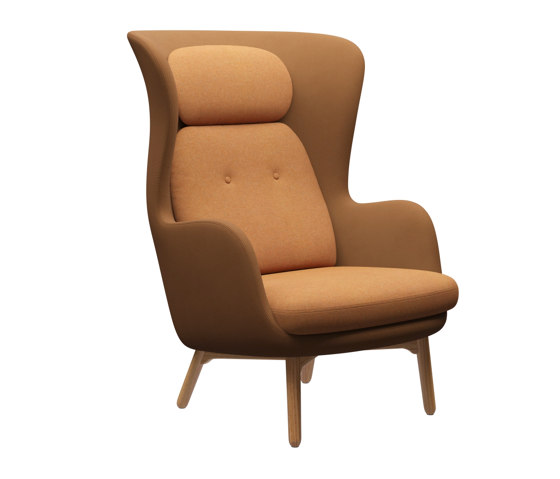 Ro™ | Lounge chair | JH2 | Solid oak base | Armchairs | Fritz Hansen