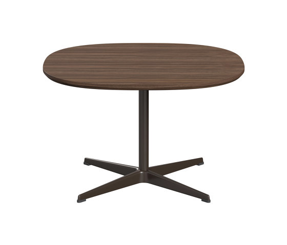 Supercircular™ | Coffee Table | A202 | Walnut veneer | Brown bronze base | Coffee tables | Fritz Hansen
