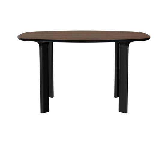 Analog™ | Dining table | JH43 | Walnut laminate | Black base | Tables de repas | Fritz Hansen