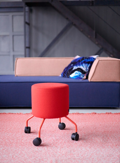 Drop Pouf on Castors | Poufs | COR Sitzmöbel