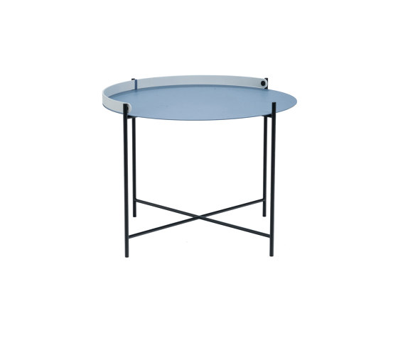 EDGE | Table Ø46 Pigeon Blue | Beistelltische | HOUE