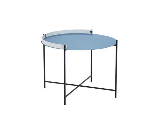 EDGE | Table Ø62 Pigeon Blue | Tables d'appoint | HOUE