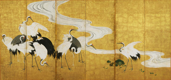 Gold crane | Wall coverings / wallpapers | WallPepper/ Group