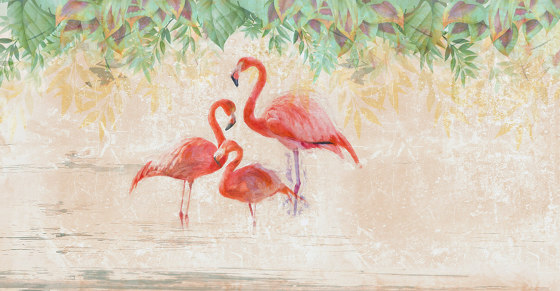 Flamingos party | Revestimientos de paredes / papeles pintados | WallPepper/ Group