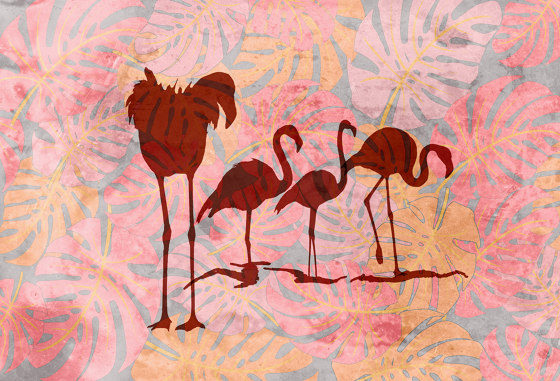 Wild flamingos | Carta parati / tappezzeria | WallPepper/ Group