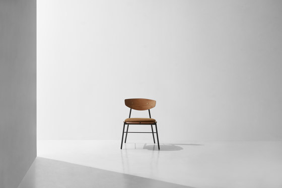 Kink Dining Chair Leather Cushion | Sedie | District Eight