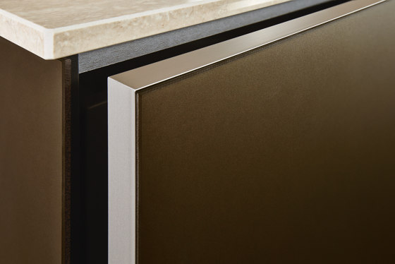 NX 902 Glas matt bronze metallic | Einbauküchen | next125