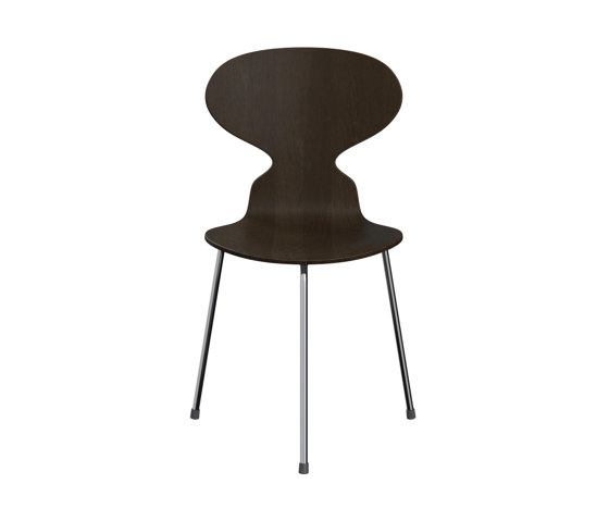 Ant™ | Chair | 3100 | Full dark stained oak veneer | chrome base | Chairs | Fritz Hansen