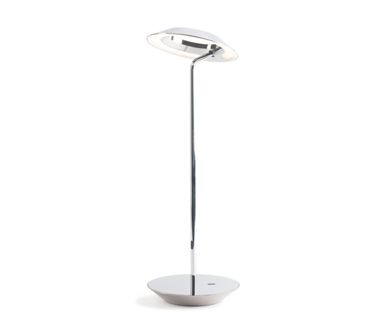 Royyo Desk Lamp, Chrome body, Chrome base plate | Luminaires de table | Koncept