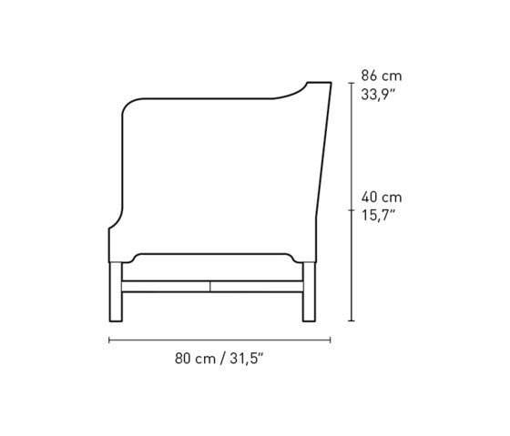 KK41180 | Sofa with high sides | Sofas | Carl Hansen & Søn