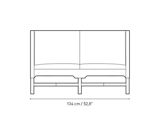 KK41181 | Sofa with high sides | Sofás | Carl Hansen & Søn