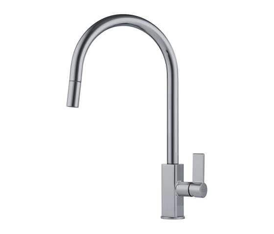 Maris Tap Pull Down J Version Nickel Optics | Kitchen taps | Franke Home Solutions