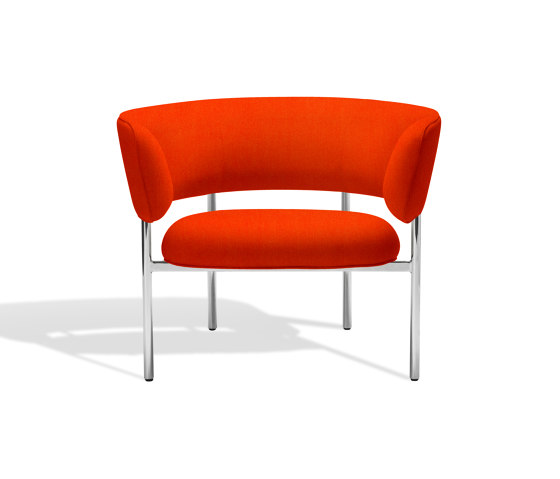 Font bold lounge armchair | red orange | Fauteuils | møbel copenhagen
