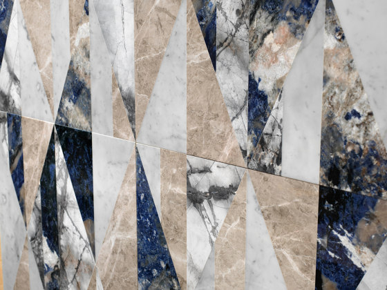 Opus | Tangram patchwork | Panneaux en pierre naturelle | Lithos Design