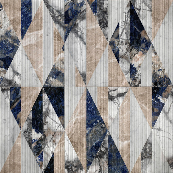 Opus | Tangram Patchwork | Lastre pietra naturale | Lithos Design
