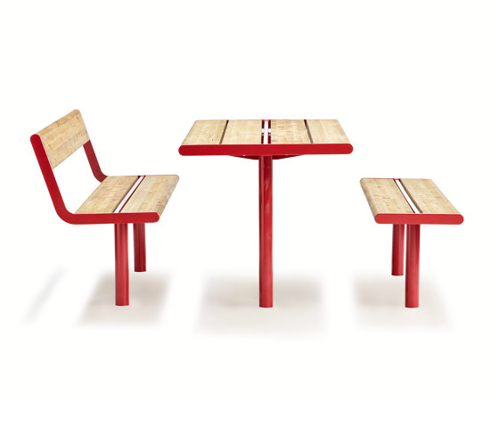 April bench & table | Table-seat combinations | Vestre
