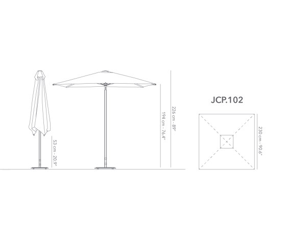 JCP.102 | Parasoles | Jardinico