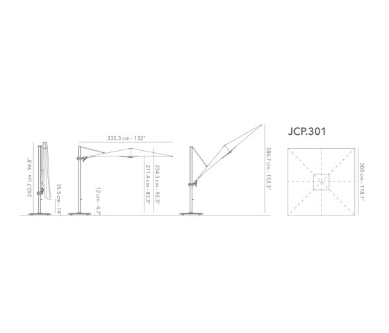 JCP.301 by Jardinico | Parasols