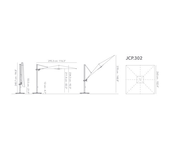JCP.302 | Parasoles | Jardinico