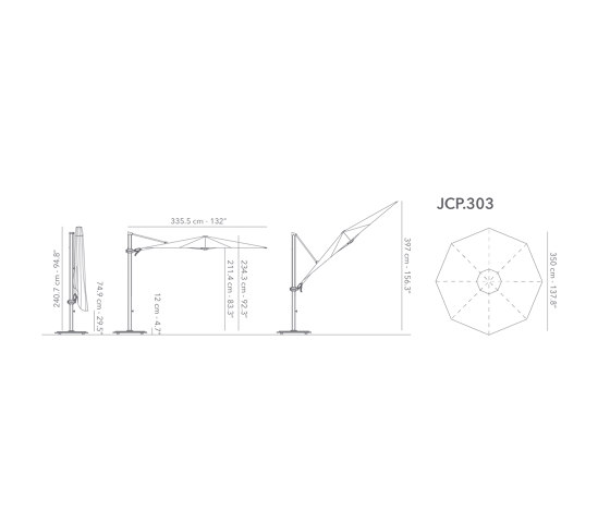 JCP.303 | Parasoles | Jardinico