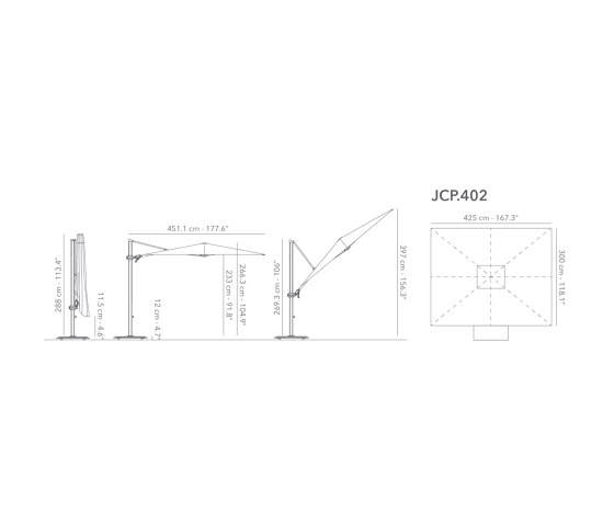 JCP.402 | Parasoles | Jardinico