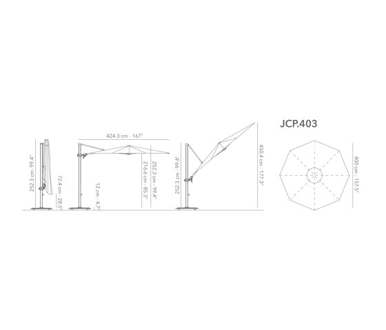 JCP.403 | Parasoles | Jardinico