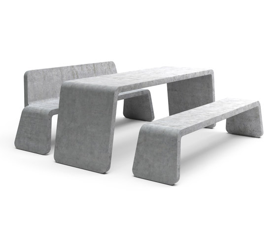Kyoto table & bench | Table-seat combinations | Vestre