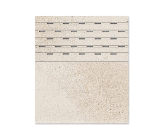 Creta edge and drain grate RJ67 Stromboli Cream | Ceramic tiles | Cerámica Mayor