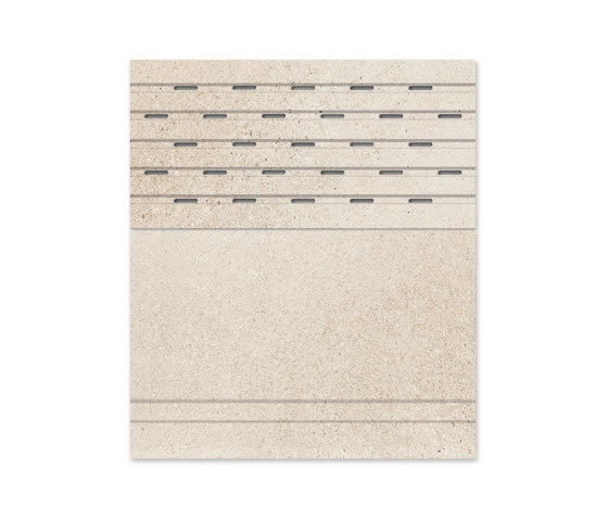 Maui edge and drain grate RJ67 Stromboli Cream | Ceramic tiles | Cerámica Mayor