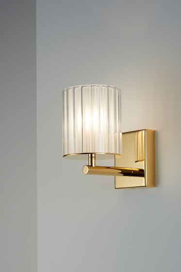 Flute Wall Light polished gold | Lámparas de pared | Tom Kirk Lighting