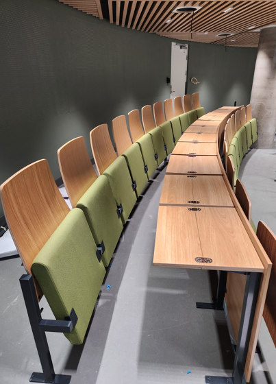 Fixed Tables | Semi-Folding table | Sedute auditorium | Hamari