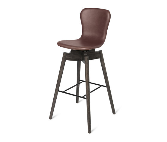 Shell Bar Stool - Ultra Cognac - Sirka Grey Oak | Chairs | Mater