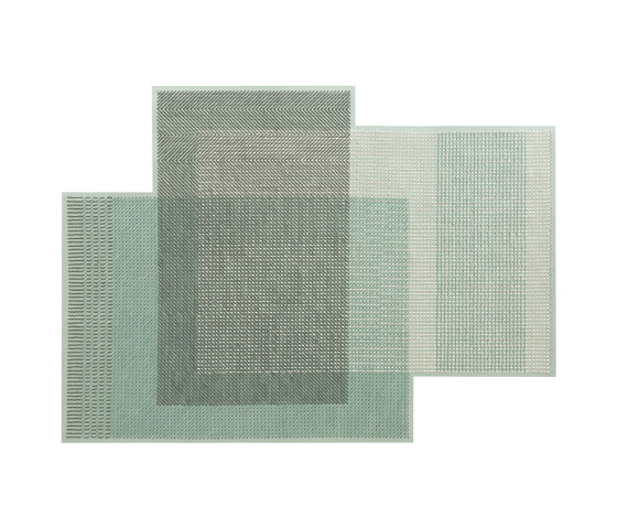 Canevas Geo Rug Green | Formatteppiche | GAN