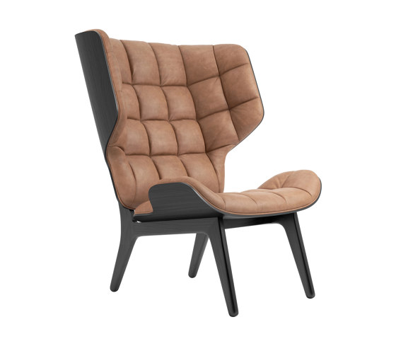Mammoth Chair, Black / Vintage Leather Camel 21004 | Sillones | NORR11