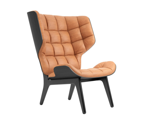 Mammoth Chair, Black / Vintage Leather Cognac 21000 | Fauteuils | NORR11