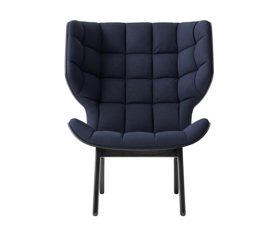 Mammoth Chair, Black / Wool: Navy Blue 1007 | Poltrone | NORR11