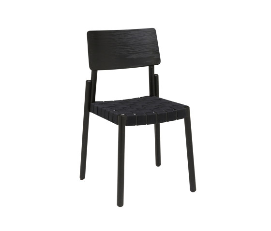 Flex chair elm black, black webbing seat | Chairs | Hans K