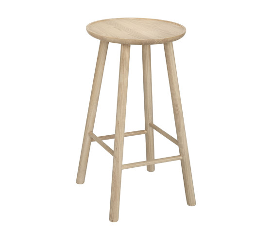 ZigZag barstool 63cm ash blonde | Bar stools | Hans K