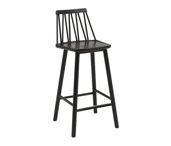 ZigZag barchair 63cm ash black | Bar stools | Hans K