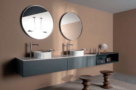 Giro Mirrors with Metallic Frames | Bath mirrors | Inbani