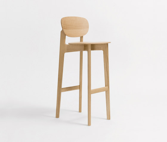 Zenso Bar Wooden Seat and Wooden Back | Bar stools | Zeitraum