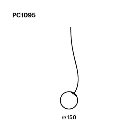 Jack O'Lantern Small Single Pendent Sphere PC1095 | Suspensions | Brokis