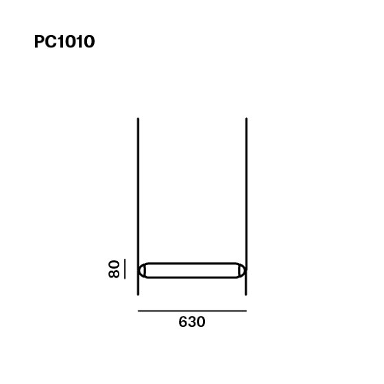 Puro Single Horizontal 600 PC1010 | Suspended lights | Brokis