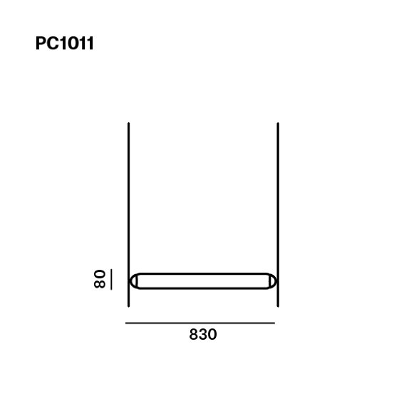 Puro Single Horizontal 800 PC1011 | Lampade sospensione | Brokis