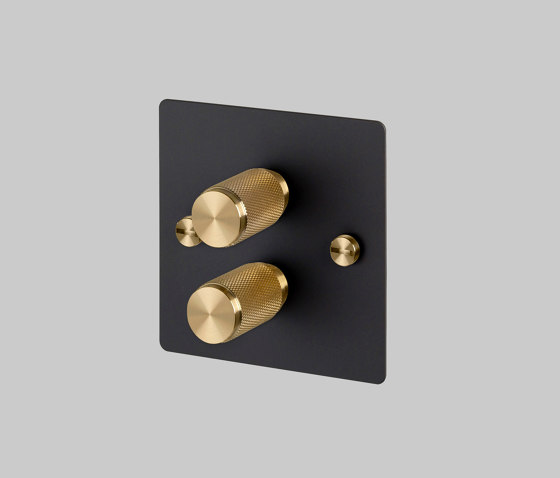 Dimmer Switches | 2G Black | Brass | Rotary dimmers | Buster + Punch