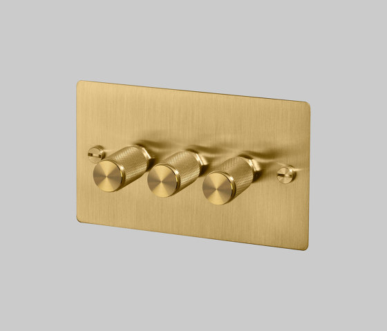 Dimmer Switches | 3G Brass | Drehdimmer | Buster + Punch