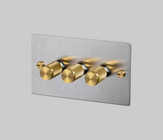 Dimmer Switches | 3G Brass | Reguladores giratorios | Buster + Punch