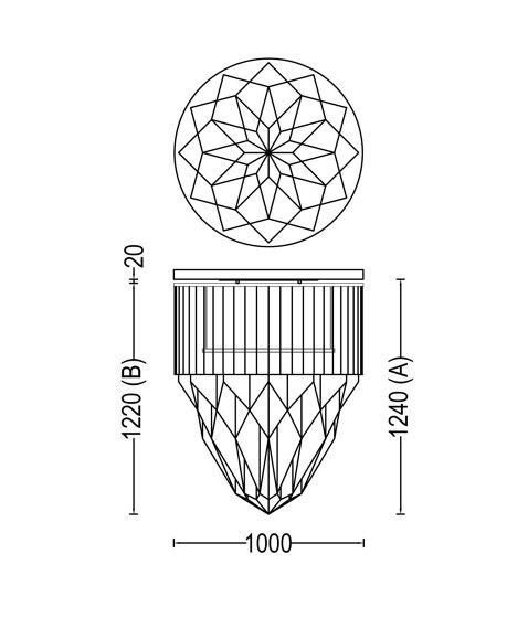 Crystal Mandala - 1000 C | Ceiling lights | Willowlamp