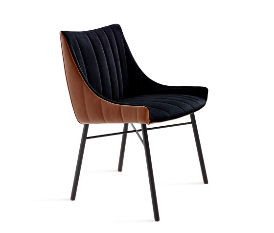 Rubie | Armchair High with steel frame 4-legs | Chairs | FREIFRAU MANUFAKTUR