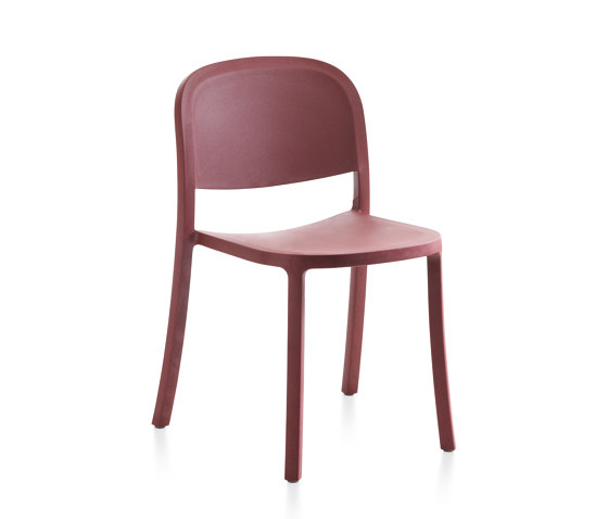 1 Inch Reclaimed Stacking Chair Bordeaux | Chairs | emeco
